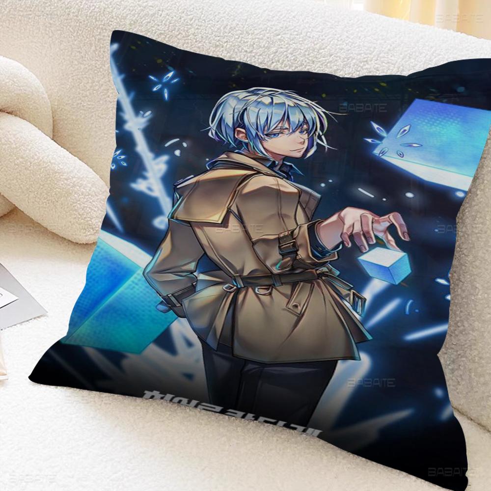 T-Tower Game Of G-Gods Pillow Covers Cartoon Sofa Decorative Home Double-sided Printing Short Plush Cute Cushion Cover