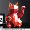 Figurine Wealth Kitten Shelf Bookcase Tabletop Ornaments 24.5x18.5x13cm Nordic Birthday