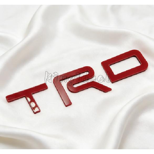 For -2024 2025 Tundra Red Raised TRD Upper Grille Letter Emblem Accessories