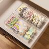 Hair Accessories Organizer Acrylic Storage Box Clear Hair Tie Organizer for Headband Cosmetic Storage Box Desk Jewelry Organizer