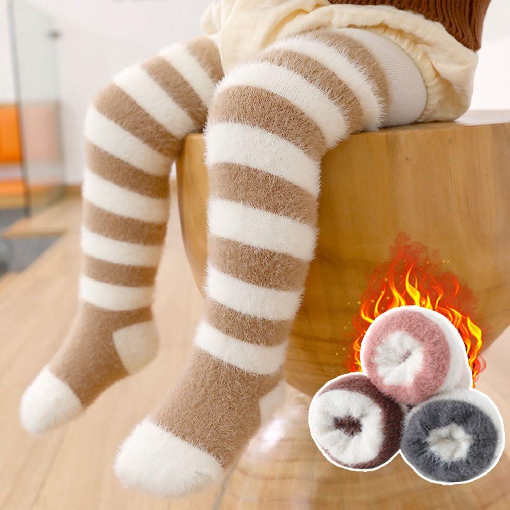 

Autumn Winter Long Socks Thickned Stockings New Knee Socks M хаки