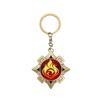 New Teyvat Vision Fontaine Water God Focalors Lyney and Lynette Keychain Luminous 7 Element Eye Of God Toy KeyRing