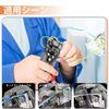 YUMKIYI Automatic Adjustable Wire Stripper, 3-in-1 Tool (Wire Cutter/Cable Stripper/Crimper), Heavy Duty Automatic Electrician's Tool for AWG24-10 Wir
