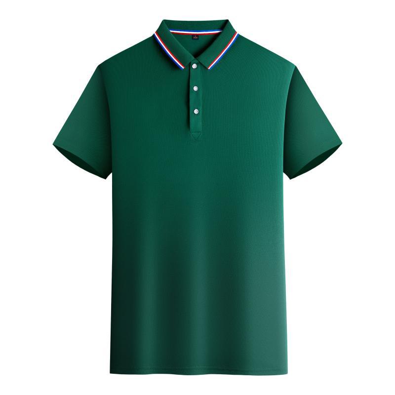 Summer Short Sleeved Polo Shirt Collar Short Sleeves Casual Fashionable Comfortable Solid Color Simple Men's Women's Polo Shirt
