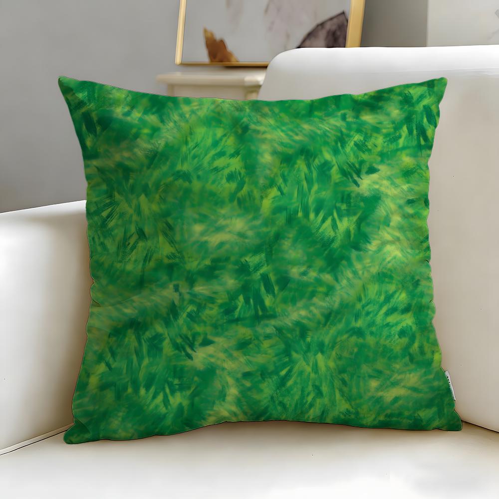 Solid Color Blocking Cushion Cover Soft EasyWash Pillow Case Versatile for Couch Bed Travel and Office