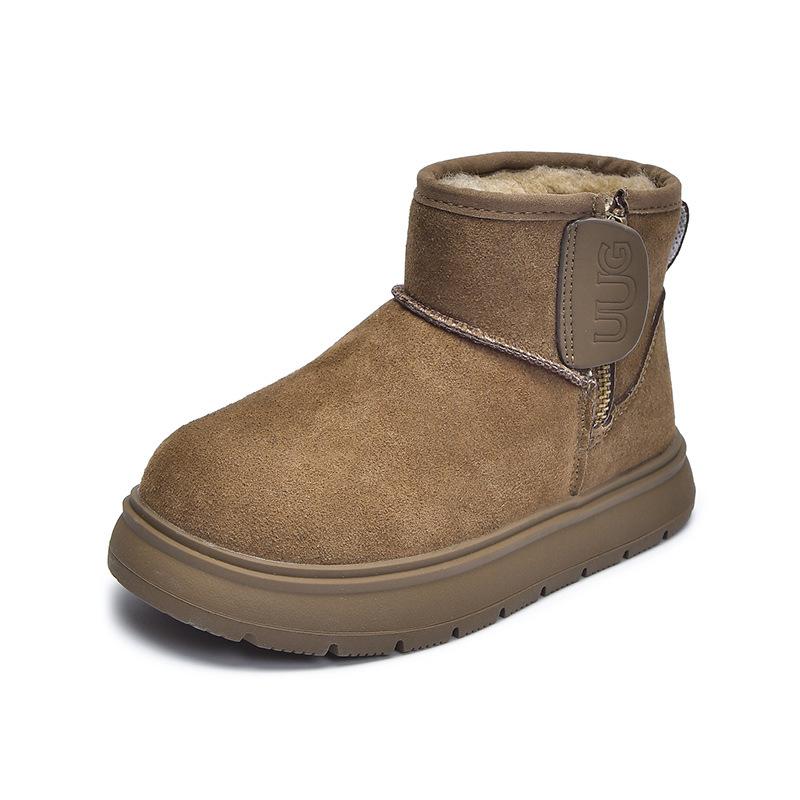 

Замшевые женские ботильоны на платформе, повседневная модная обувь, тренд 2025, зимние дизайнерские ботинки для ходьбы, уютные теплые снежные боты, женские 32