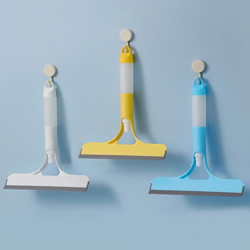 Multifunctional Double-Sided Glass Scraper & Window Cleaner with Spray and Mirror Scraper