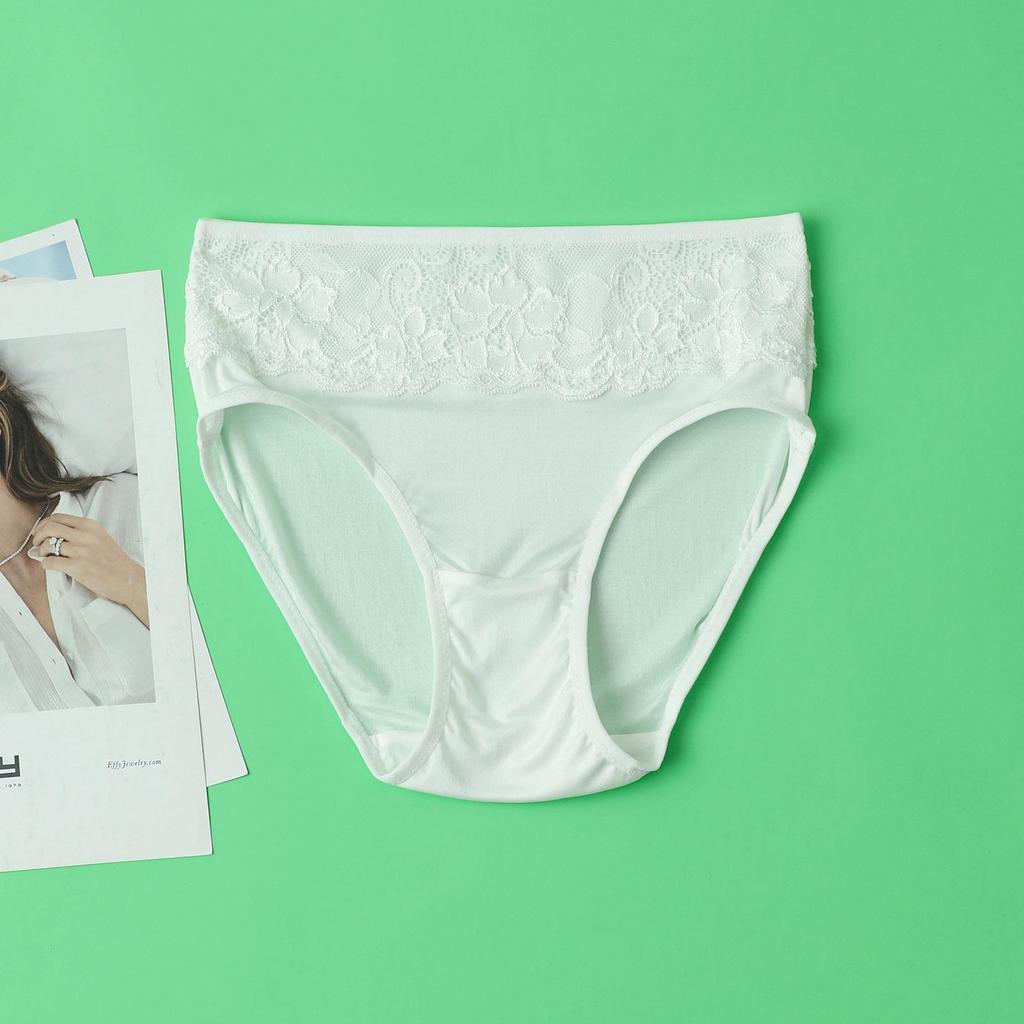 70g Pizzo 100% Seta di Gelso Intimo Triangolo Senza Cuciture a Vita Media - Sottile, Traspirante, Aderente ai Glutei Stile Estivo Donna