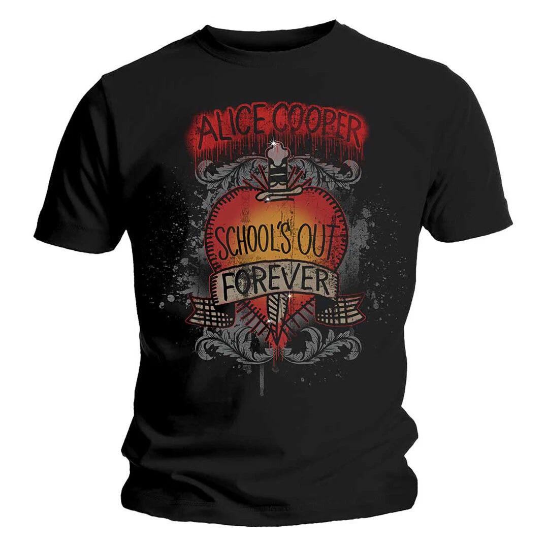 Alice Cooper T-Shirt Schools Out Band New Black Official S
