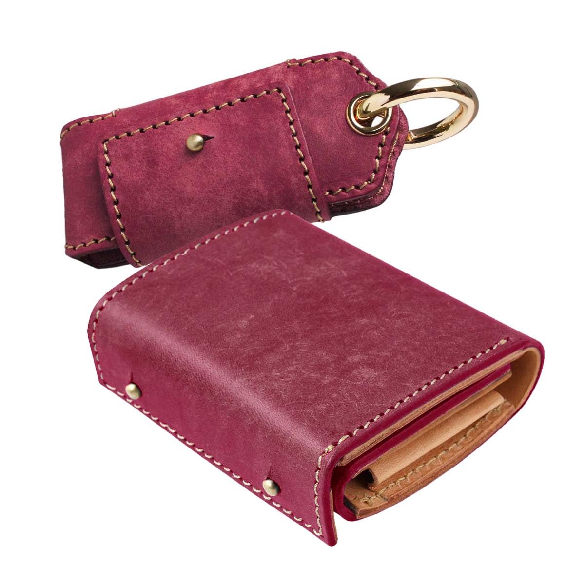 

шкіряний компактний справжній італійський набір гаманців для монет [Days Art] Гаманець у формі книги, мульти-ключниця, подарунок, гаманець, гаманець, чоловічий, жіночий, унісекс, шкіряний, вина червоного кольору