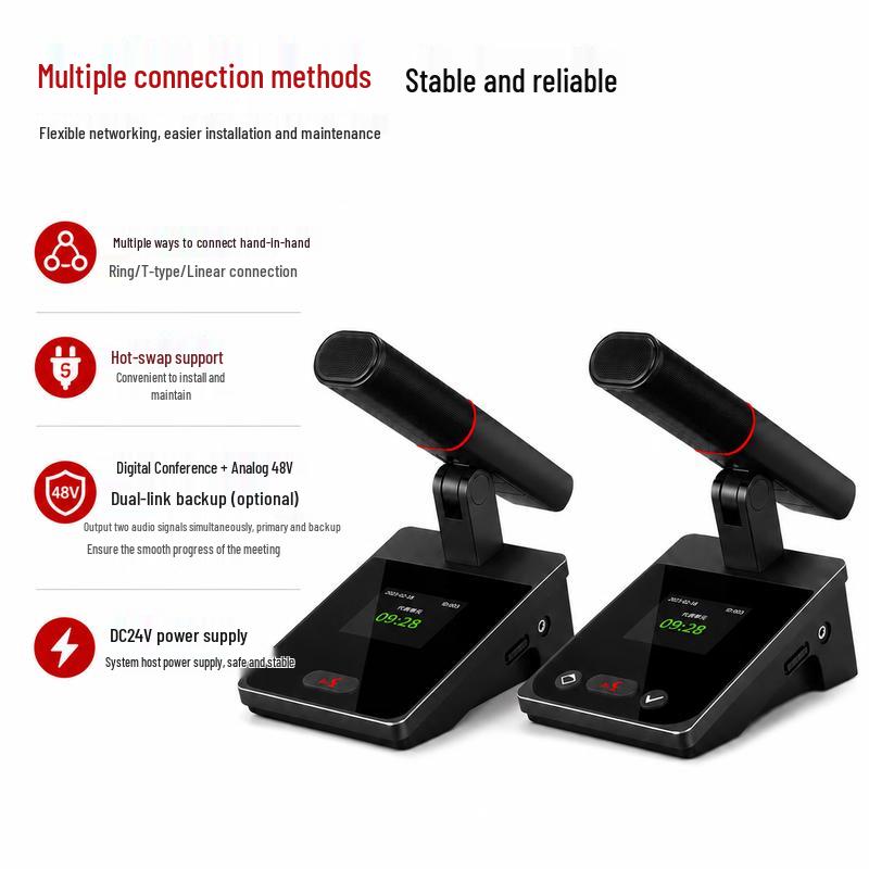 Great Wall Professional Wired Digital Conference Microphone HL-820-D (CN Version)