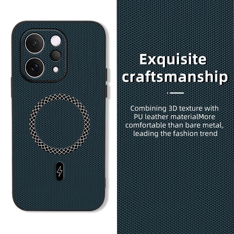 Magnetic Leather Case for iPhone 17 16 15 14 13 Pro Max Air 16e Cover Soft Shockproof Full Camera Protector Mag-safe Shell Funda