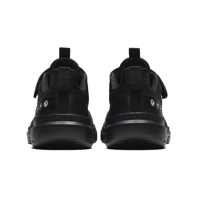 Anta Kids Fashion Simple Non-Slip Breathable Low-Top Running Shoes Kids Sneaker Black A12435567-11