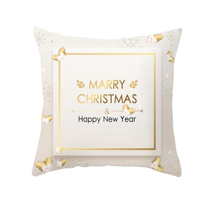 Christmas Themed Pillowcases Car Ornaments Office Santa Claus Living Room Sofa Home Pillowcases