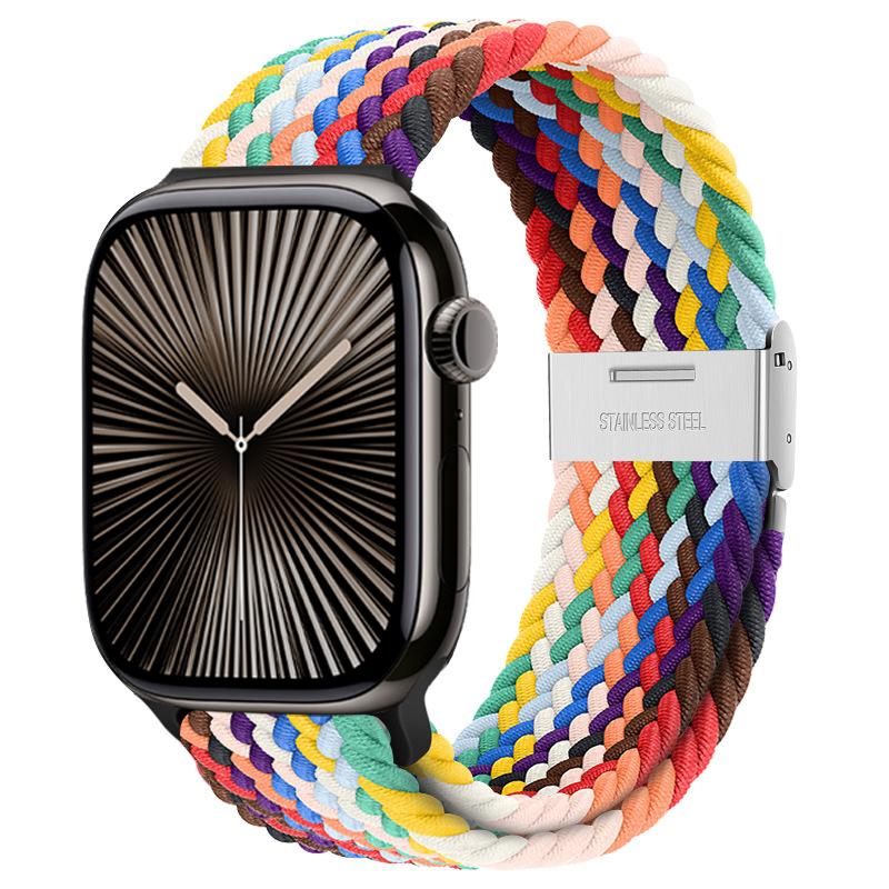 

Strap For Apple watch band 46mm 45mm 44mm 49mm 40mm 41mm 42mm Braided loop correa bracelet iWatch series 10 8 9 7 5 se 6 4 Ultra 38 40 41 S10-42 mm