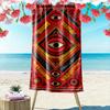 Eye Pattern Tribal Towel Beach Towel Quick-drying for Travel Outdoor Sports Jogging Beach and Swimming