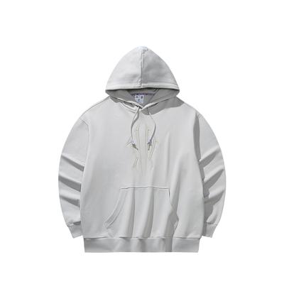 Anta Kyrie Series Casual Fashion Loose Hooded Sweatshirt Unisex Sweatshirt Pink Gray 172531702R-1