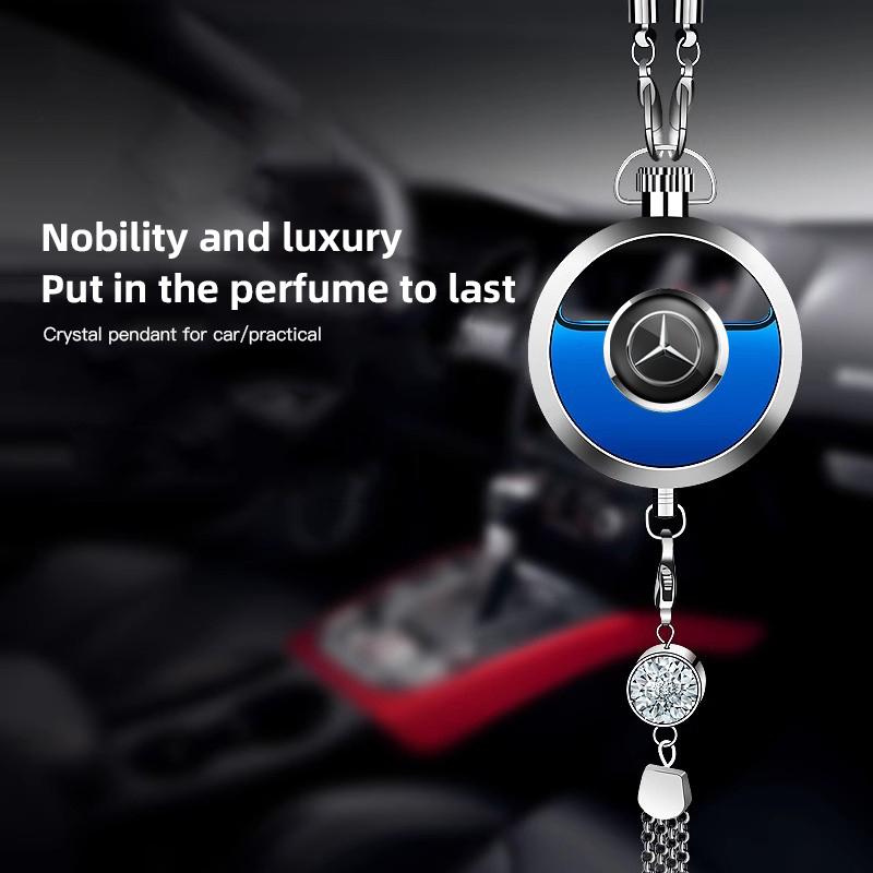 Car Logo Perfume Pendant Air Freshener Hanging Perfume Interior For Mercedes Benz A/B/C/E/S Class W206 W220 W205 W211 W212 W201 OS5