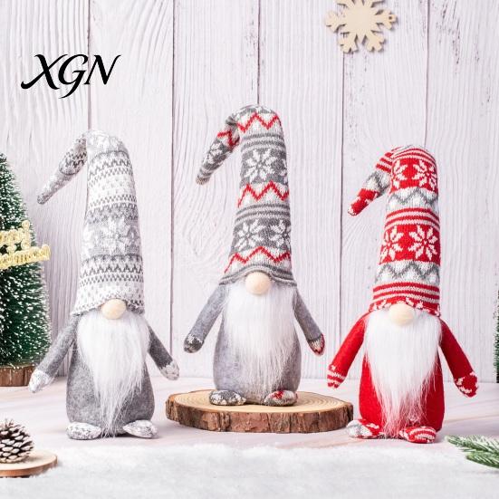 Christmas Decorations for Home Gnome Decoration, Plush Tomte Swedish Figurine, Soft Scandinavian Gift Boxed Holiday Decoration Dwarf Doll Home,