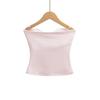 Spicy Girl Off-the-Shoulder Padded Bandeau Top: Slim Fit, Sleeveless Summer Vest