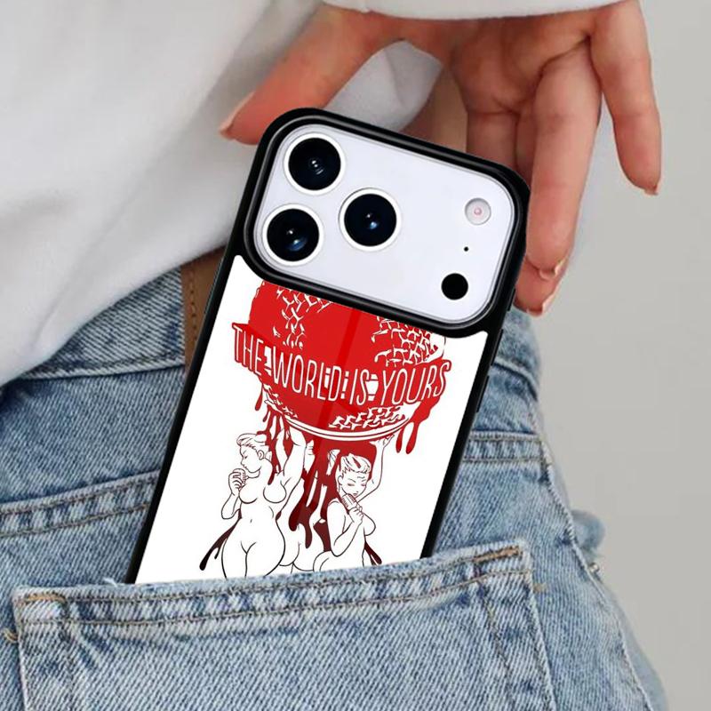 

Scarfaces The World Is Yours Phone Case for iPhone 17ProMax 12 13 14 15 16e 17 Pro Max Plus Air Cover iPhone 13 mini