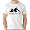 Camiseta The Mont Blanc Chamonix Valley Camiseta GráFica Vintage Camisetas De Gran TamañO Para Hombres De AlgodóN