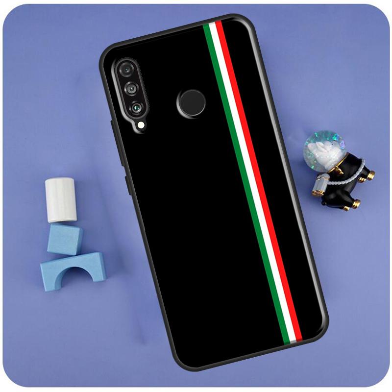 Italian Italy Flag For Huawei Nova Y60 Y61 Y70 Y72 Y73 Y90 Y91 12i 11i 3i 7i 8i 9 10 SE P20 P40 P30 Lite Case