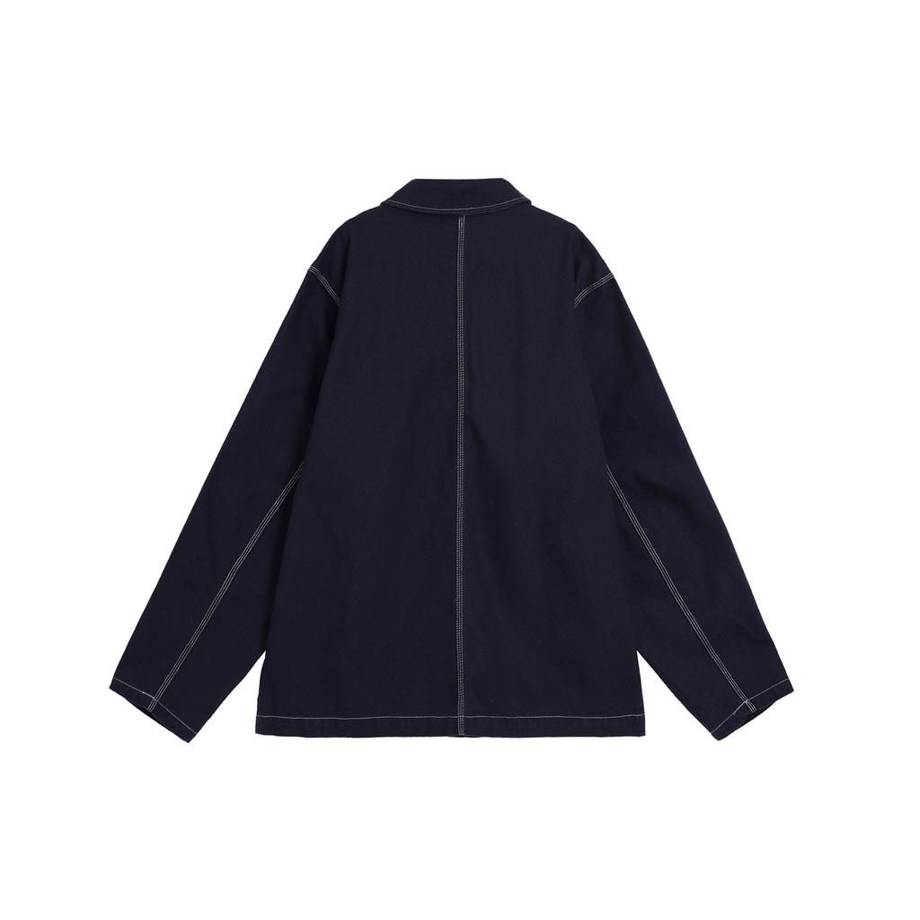 Nike Minimalist Brand Small Logo Embroidered Comfortable Polo Sports Casual Jacket Men Jackets Navy-Blue FN0357-451