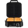 Gaufrier compact - HKoeNIG - GFX420 - 1200 W - Température réglable - Noir
