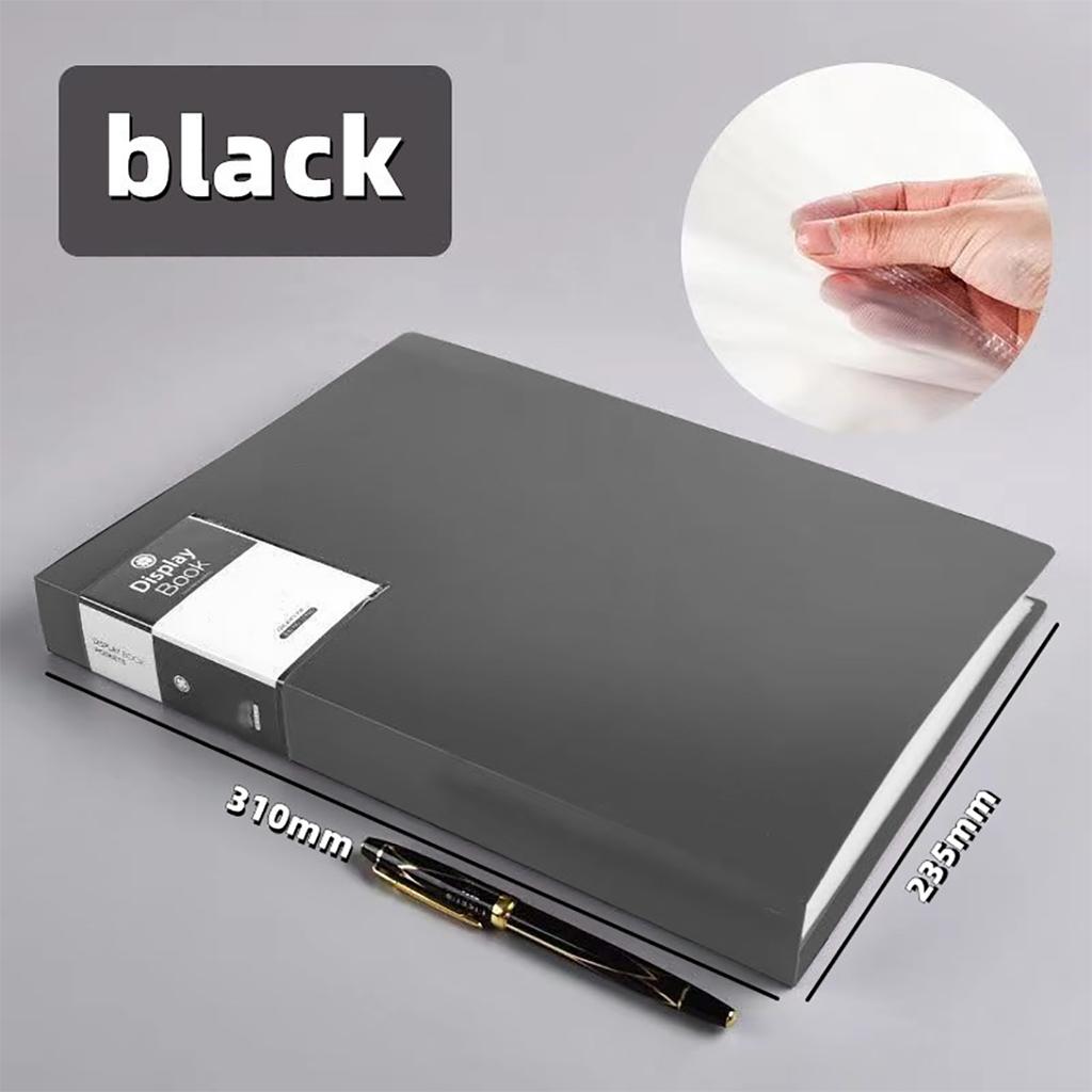 A4 60 Page Data Book Insert Folder Transparent Inner Page Data Storage Book Premium Durable Quality Useful Practical