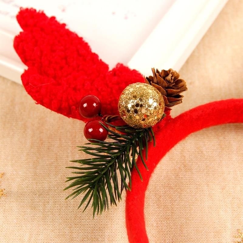 Holiday Headdress Children Hair Hoop Stage Performances Hair Band Sweet Styles for Themed Parties and Home Celebration