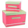 1 PC Home Essential Trumpet Pastoral Cloth Buckle Clothing Storage Box Finishing Debris Box Storage Box Buttoned Box