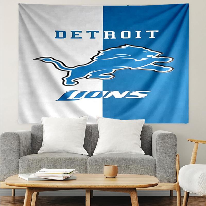 Detroit Team Spirit Quick-Dry Tapestry Hanging for Bedroom,Livingroom, Playroom,Decor Art Room Wall Tapestry Holiday and Birthday Gifts