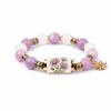 Elastic Hummingbird Bracelet with Pendant Beaded Bracelet Metal Tube Crystal Bracelet  Party Favors