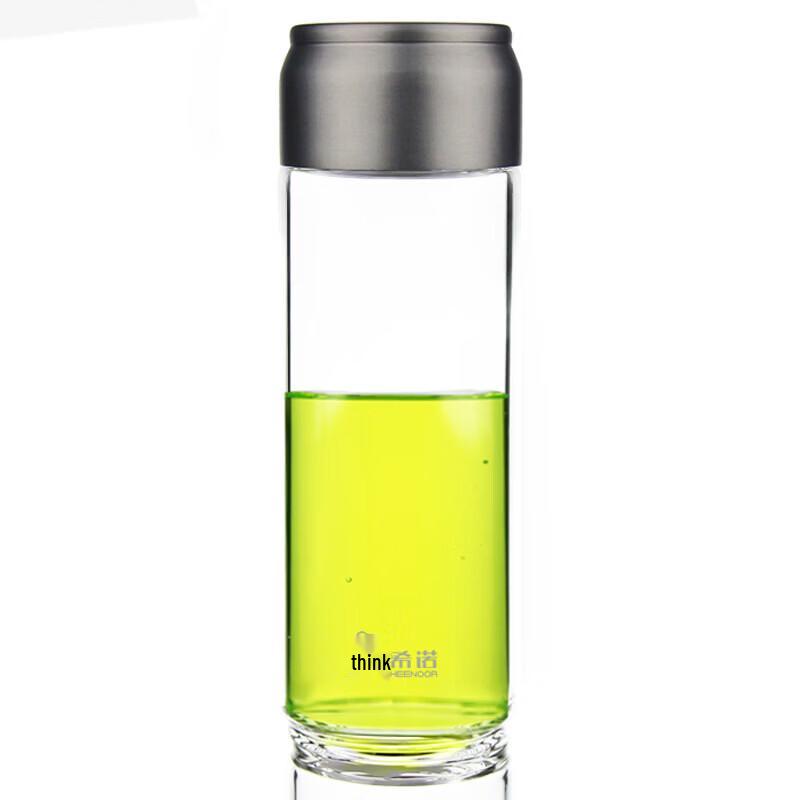 Xinuo Portable Single-Layer Borosilicate Glass Water Bottle