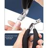 Curved Head Anti-splash Toenail Clippers Large Opening Design Professional Nail Cutter for Thick Hard Toenails Elderly Use
