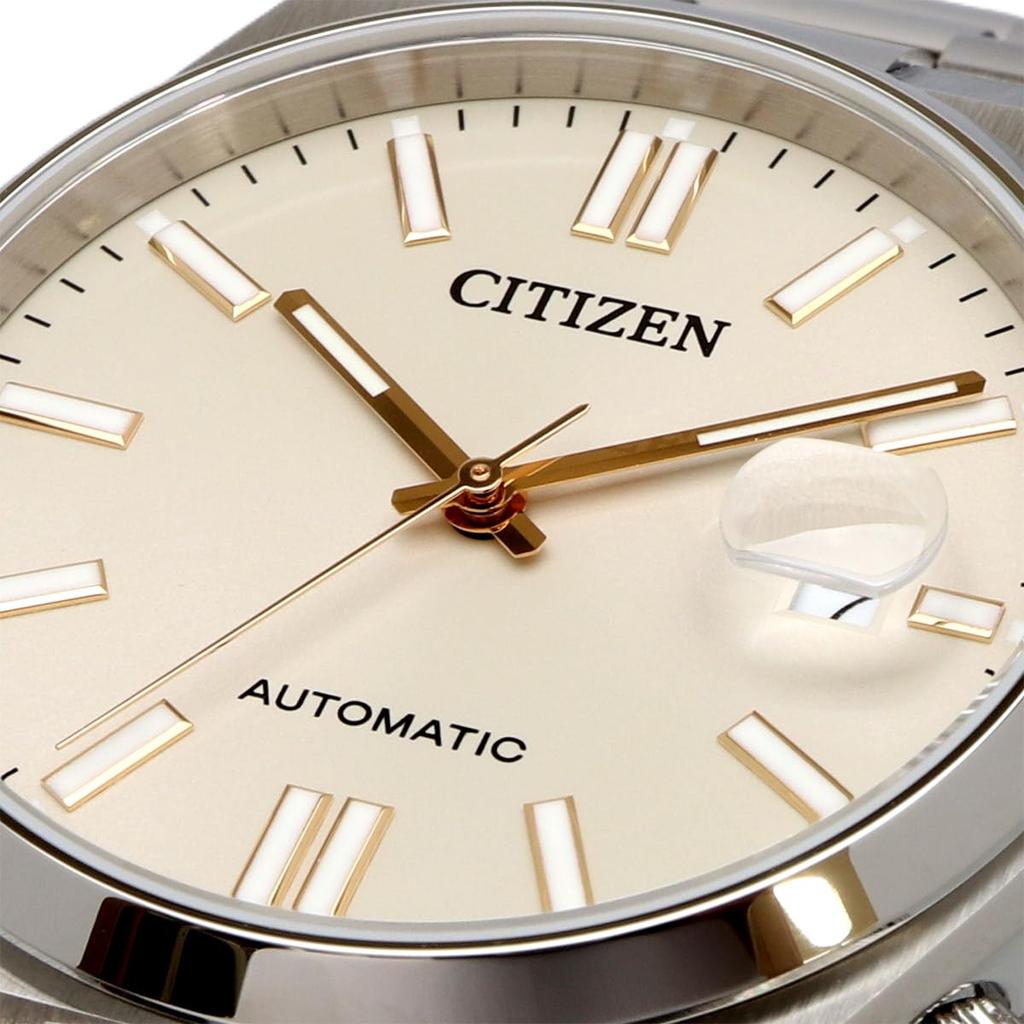 Citizen Tsuyosa Collection Automatic Men's Wristwatch NJ0151-88W Sapphire Glass Cream Silver