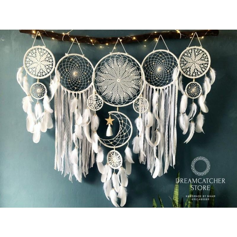 5pcs  Indian Dream Catcher, Wind Chime, Feather Pendant Indoor Tassel Wall Hanging, Exquisite Decoration for Homestay