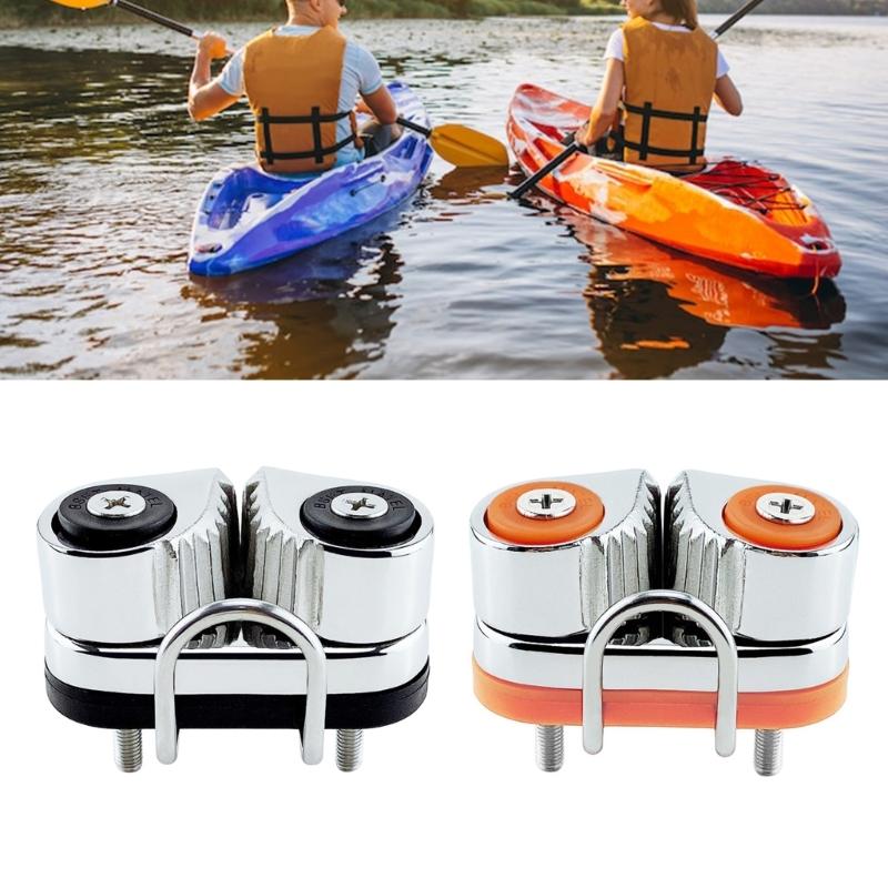 Boats Fast Entry Cams Cleats With Leading Rings Balls Bearings Rope Clamp Marine Boats Equipment Easy to Installation