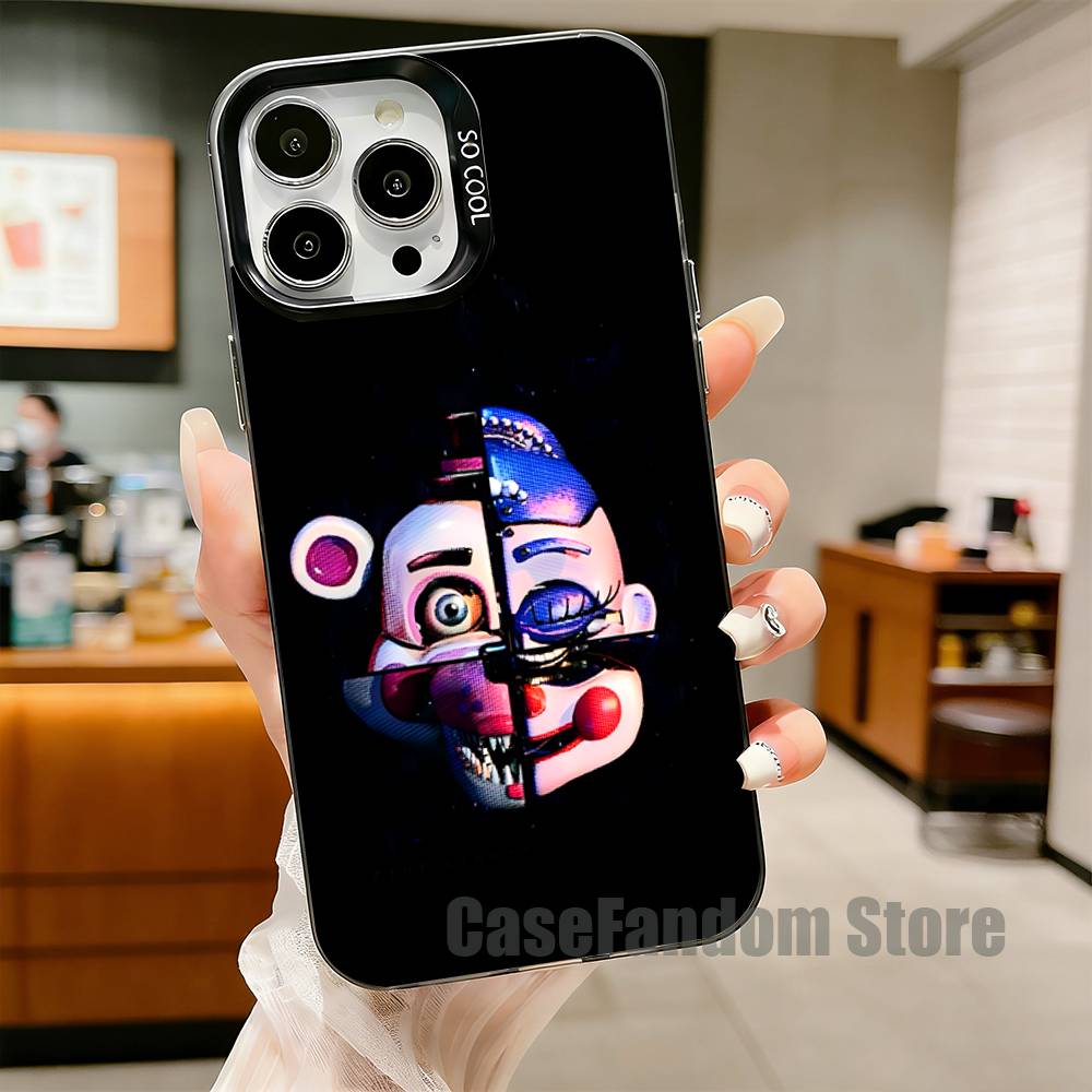 

Cute F-FnafS For iPhone 17,16,15,14,13,12,11,Pro,MAX,Plus Black Shockproof Candy Matte Cover iPhone11PRO