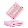 30 pieces of high-end wearing nail simple French white manicure fake nail European and American short nail film