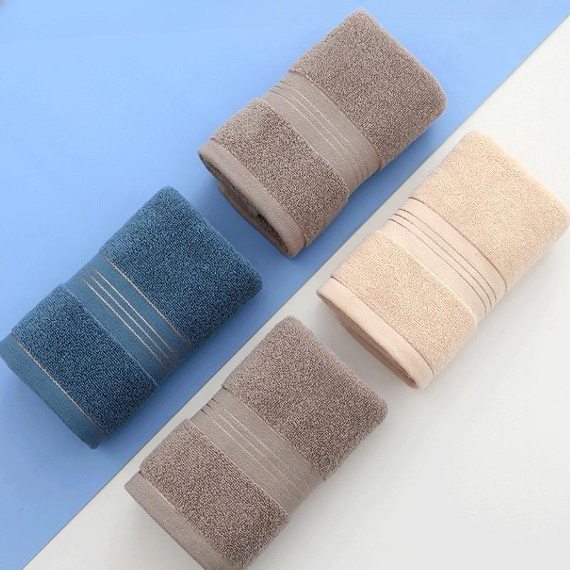 Thickened Cotton Towel With Strong Water Absorption Universal Towel For Adults And Children Solid ColorSkin Friendly Towel