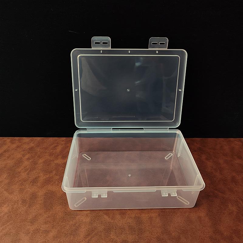 1950 Flip-top Transparent Plastic Storage Box for Bedroom Sundries, Sketch Tools & Electronic Components