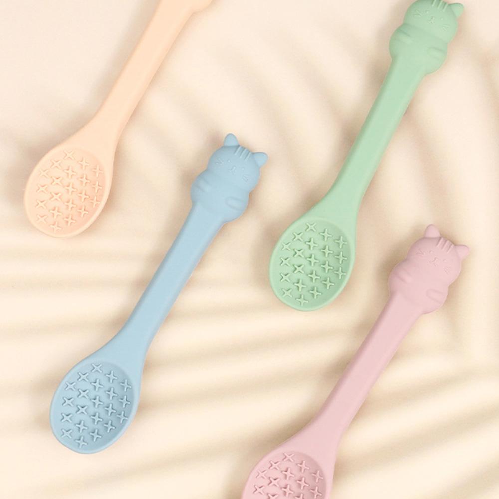 Pet Cat Food Spoon Set: Cat Treat Spoon + Dry Food Scoop, Durable Cat Feeding Utensils, Essential Pet Cat Dining