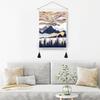 With Tassel Sunrise Landscape Tapestry Hanging Wall Poster  Home Decor