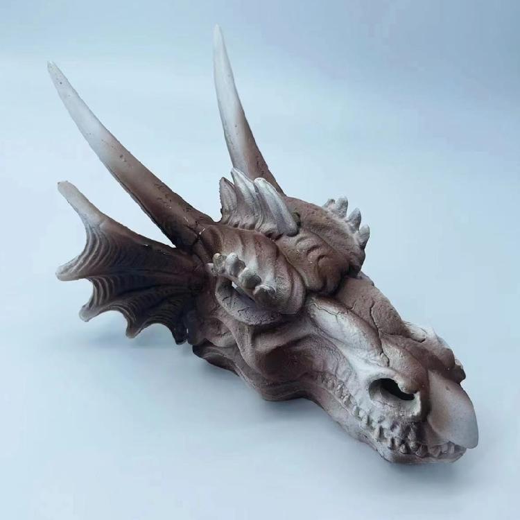 Realistic Dinosaur Skull Landscape Hideaways House Fish Shrimp Aquarium Decors