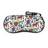 Cute Colorful Running Horses Glasses Case Waterproof Zipper Glasses Box Anti-Pressure Eye Contacts Case