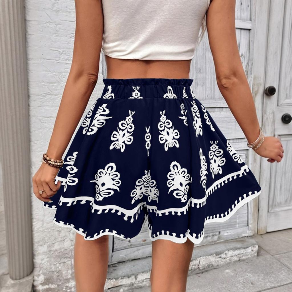 Women's Casual Loose Spring And Summer Fashion Bohemian Printed Shorts Bohemian Printed Shorts