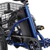 Elektrický bicykel Apefox Rh30 18" koleso 500W motor Mestský elektrický nákladný bicykel 48V 15Ah Dvojité kotúčové brzdy 7 rýchlostí Maximálny dojazd 70 km Modrý