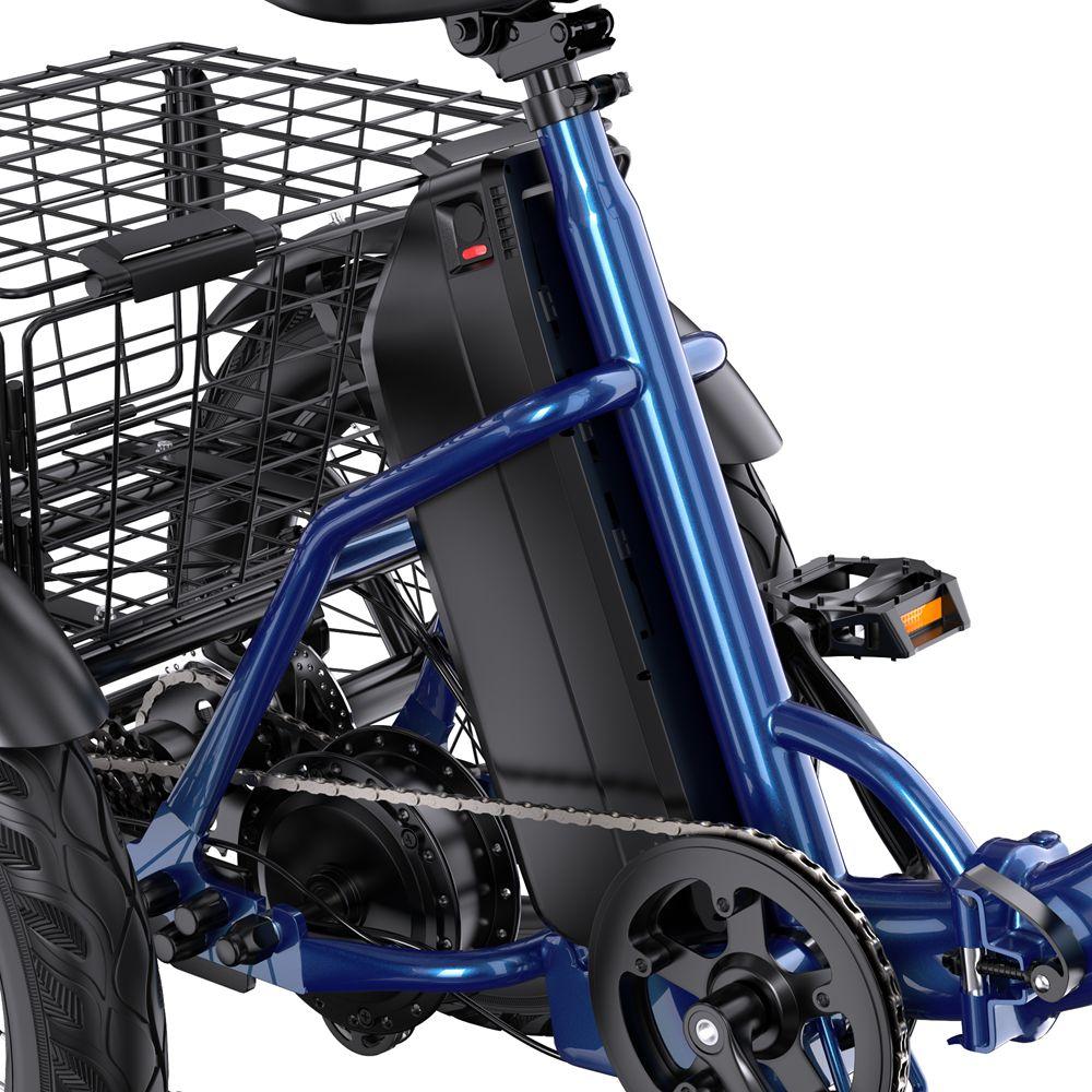 Elektrický bicykel Apefox Rh30 18" koleso 500W motor Mestský elektrický nákladný bicykel 48V 15Ah Dvojité kotúčové brzdy 7 rýchlostí Maximálny dojazd 70 km Modrý
